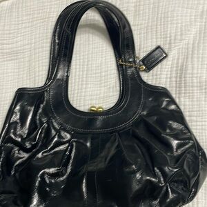 Coach patent leather bag